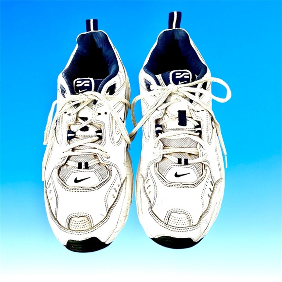 EUC! MENS NIKE AIR 2 COMFORT WHITE AND NAVY - Picture 2 of 10